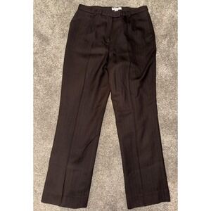 Vintage Pendleton Wool Pants Women's 10 Brown High Waist Pleated‎ Trouser Pocket